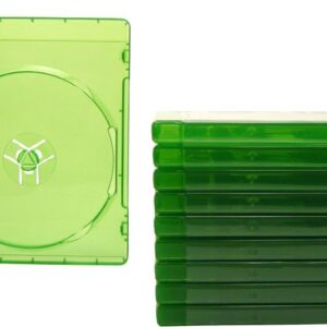 (10) 12mm Video Game Replacement Cases, Translucent Green,…