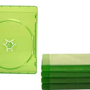 (5) 12mm Video Game Replacement Cases – Translucent Green -…