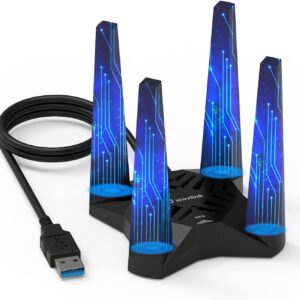 USB WiFi Adapter for Desktop PC, AC1900 WiFi Adapter…