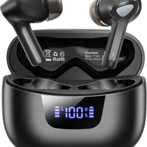 Wireless Bluetooth V5.3 Headphones with 50H Playback,…