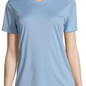 Hanes Cooldri Women's Short Sleeve V-Neck T-Shirt…