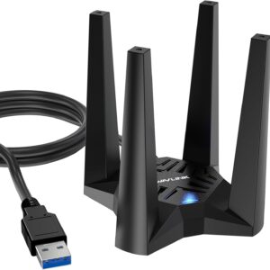 AX1800 USB WiFi 6 Adapter for Desktop PC, Dual Band 5GHz+2.4…