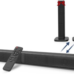 Sound Bar, Bass Speakers for Smart TV with Double Subwoofer…