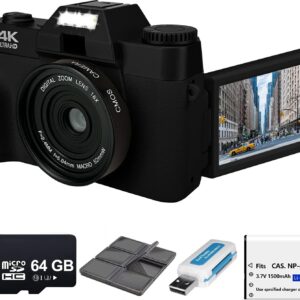 Acuvar 4K 48MP Digital Camera for Photography, Vlogging Camera…