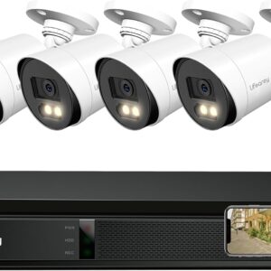1080P Security Camera System, 8CH DVR with 4pcs 1080P Outdoo…