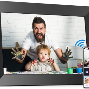 BIGASUO 10.1 Inch WiFi Digital Photo Frame, IPS HD Touch Screen…