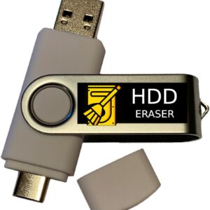 HDD Hard Drive Permanent Disk Eraser: Erase data stream…