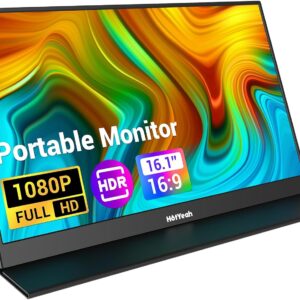 Portable Monitor, 16.1 Inch FHD 1080P USB-C Portable Monitor,…