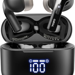 TOZO T20 Wireless Bluetooth Headphones 48.5 Hours Playtime…