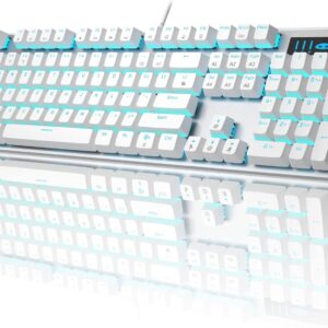 MageGee Mechanical Gaming Keyboard, Adjustable USB Wired Keyboard…
