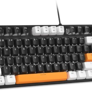 MageGee Mechanical Gaming Keyboard 75% with Brown Switch, LE…