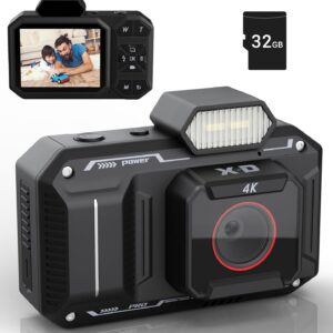 48MP Digital Camera for Photography – 4K Vlogging Camcorder…