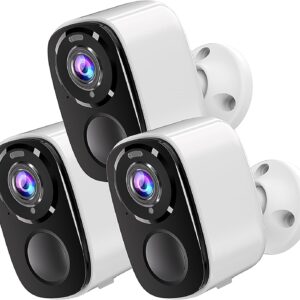 Rraycom Wireless Outdoor Security Cameras, 5 MP Battery…