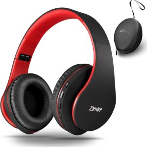 ZIHNIC Over-Ear Bluetooth Headphones, Wireless Foldable and…