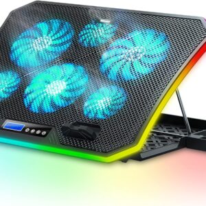 TopMate C12 RGB Laptop Cooling Pad Gaming Laptop Cooler for…