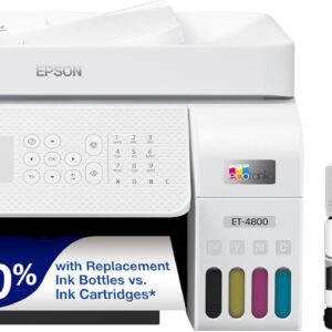 Epson EcoTank ET-4800 All-in-One Wireless Cartridge-Free Printer…