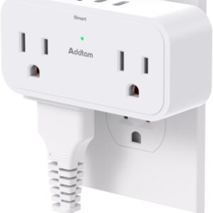 Multi Outlet Outlet Extender – Addtam 4 AC Outlets 3 US…