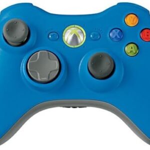 Xbox 360 Blue Wireless Controller (Renewed)