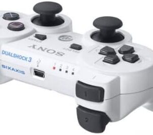PS3 Dualshock 3 Wireless Controller – White (Renewed)