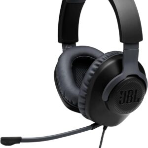 JBL Quantum 100 – Wired On-Ear Gaming Headset – Black, …