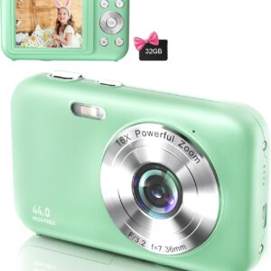 Digital Camera, FHD 1080P Kids Camera with 32GB SD Card,…