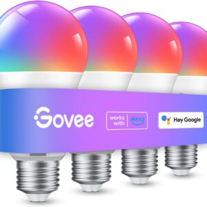 Govee smart light bulbs, color changing light bulb, work…