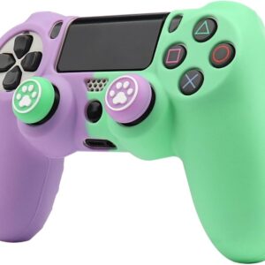 RALAN Pink Controller Skins for PS4, Silicone Skin Cover…