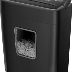 Bonsaii Paper Shredder, 8-Sheet Cross Cut Shredder with 4.2 G…