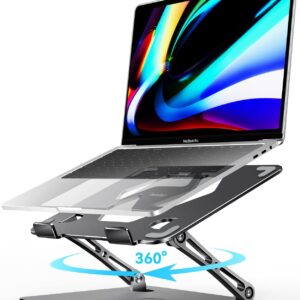 ivoler Adjustable Laptop Stand with 360° Rotating Base,…