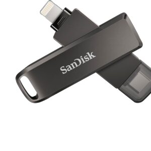 SanDisk 128GB iXpand Flash Drive Luxe for iPhone and USB Type…