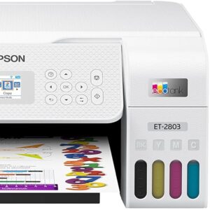 Epson EcoTank ET-2803 Wireless Color Multifunction Cartridge Printer…