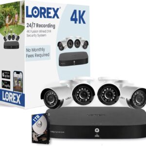 Lorex HD Security Camera System with 1TB DVR – 8 Channel Home…