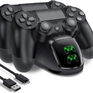 PS4 Controller Charger Docking Station with Charging Cable, 1.8…