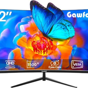 Monitor 32 Inch Computer Monitor QHD (2560 x 1440) 2K 1500R…