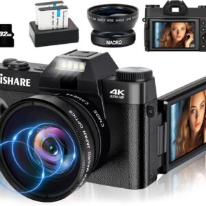 Digital Camera for Photography, 4K 56MP Vlogging Camera for…