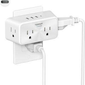 TESSAN 4-Way Surge Protector Multi Socket Outlet Splitter…