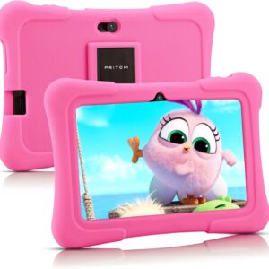 PRITOM 7 Inch Kids Tablet, Quad Core Android 10, 32GB ROM,…