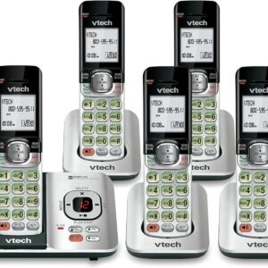 VTech CS6529-5 5-handle DECT 6.0 cordless telephone with answering…