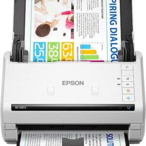 Epson DS-530 II color duplex document scanner for PC and Mac…