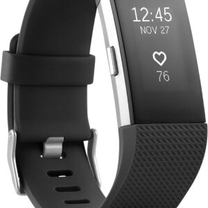 Fitbit Charge 2 Heart Rate + Fitness Bracelet, Black, Small…