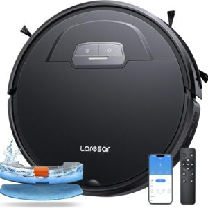 Laresar Robot Vacuum Cleaner and Mop Combo, Maximum Suction 4500Pa, Evo…