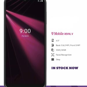 T-Mobile REVVL Smartphone – Unlocked (Revvl V | 32GB) (Renewed)