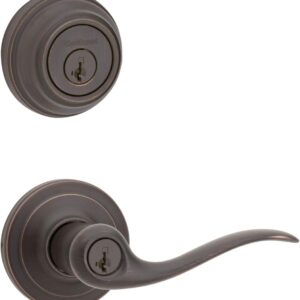 Kwikset 991 Tustin Single Cylinder Entry Lever and Deadbolt…