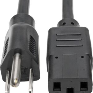 Tripp Lite Standard Computer Power Cord, 10A, 18AWG (NEMA 5-15)