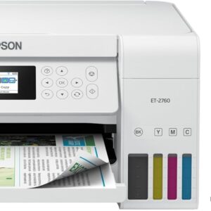 Epson EcoTank ET-2760 Wireless Color Multifunction Printer with Ink Cartridges…