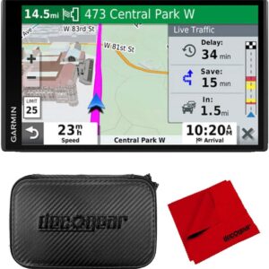 Garmin DriveSmart 65 & Traffic GPS Navigator with 6.95″ Display…