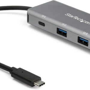 StarTech.com 3-Port USB C Hub with Gigabit Ethernet RJ45 GbE…