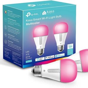 Kasa Smart Light Bulb, 1000 Lumens, Full Color Changing, Dimmable, Small…