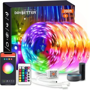 DAYBETTER Smart WiFi LED Lights, Controlled by Tuya App, Work with Alexa and Google Home…