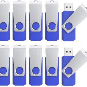 10 Pack 2GB USB 2.0 Flash Drive, TOPESEL Bulk USB Flash Drive…